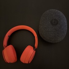 Authentic Lightly Used Beats by Dr. Dre Solo Pro On Ear Wireless Headphones Red