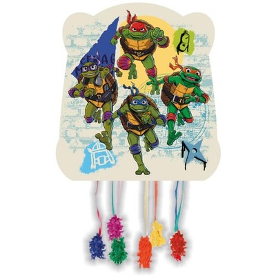 , GeburtstagsPinata Ninja Turtles Partyartikel, Piñata zum Befüllen mit Spiel...