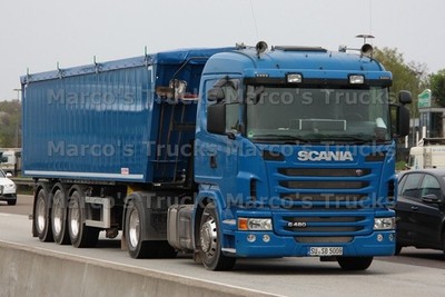 LKW Foto Scania G480 Kippanhänger Deutschland blau #n7yi
