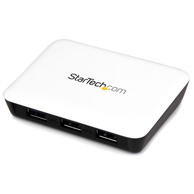 Startech.Com Usb 3.0 To Gigabit Ethernet Nic Network Adapter 3 Port Hub - White