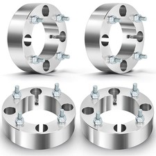 4x 4 Lug Wheel Spacers 4x137 10x1.25 110mm 2 Silver 4x 4 Lug Wheel Spacers 4x137 10x1.25 110mm 2 Silver
