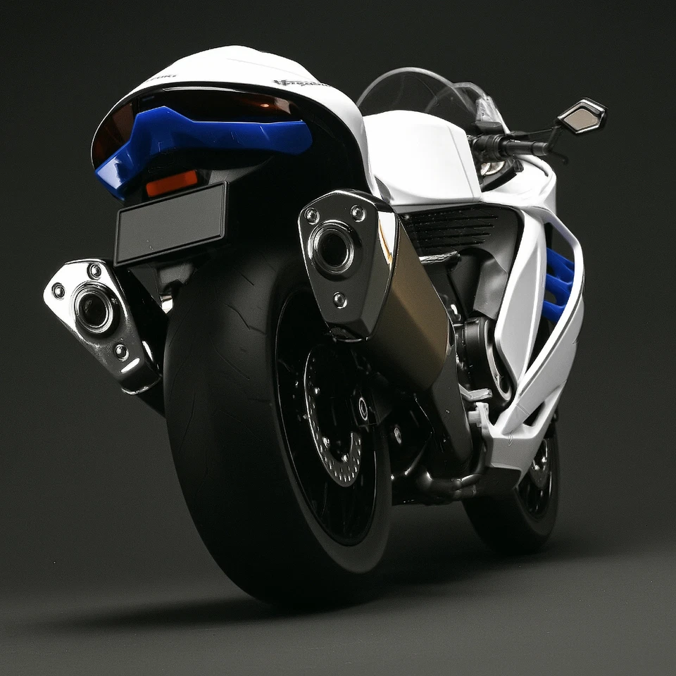 1:6 Suzuki Hayabusa Alloy Spray Electric Motorcycle Toy Model High Simulation So - Image 2 of 4