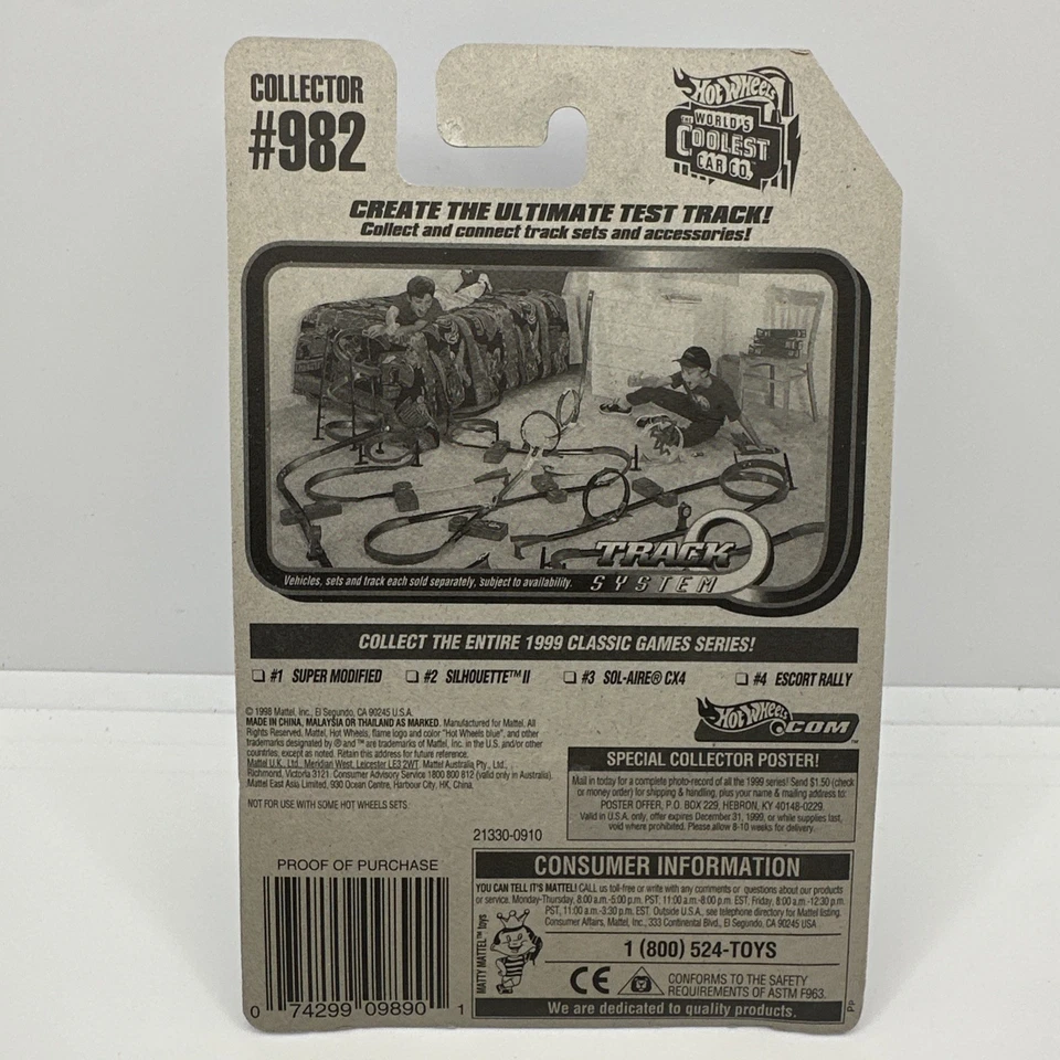 Silhouette II - Classic Games Series #2 HOT WHEELS Mattel Diecast 1:64 #982 1998 - Image 3 of 3