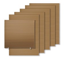 MYshade 6 Pack Temporary Blackout Paper Shades for Windows,Paper Pleated Blinds