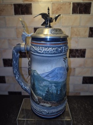 1991 Budweiser Anheuser Busch Birds of Prey America Bald Eagle Stein Ltd #'s 25K
