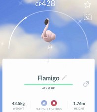 Pokemon Tra-de Go Shiny Flamigo Registered/30...