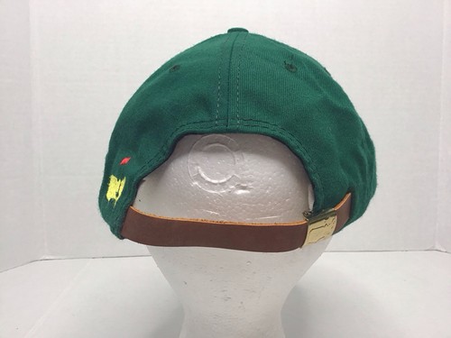 Vintage Masters American Needle Hat Strap Back Mens Green Brown Golf Augusta 90s - Picture 5 of 12