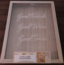 Wine Cork Shadowbox Wall Decor