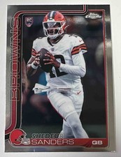 Shedeur Sanders 2025 Topps Chrome #315 Rookie Browns
