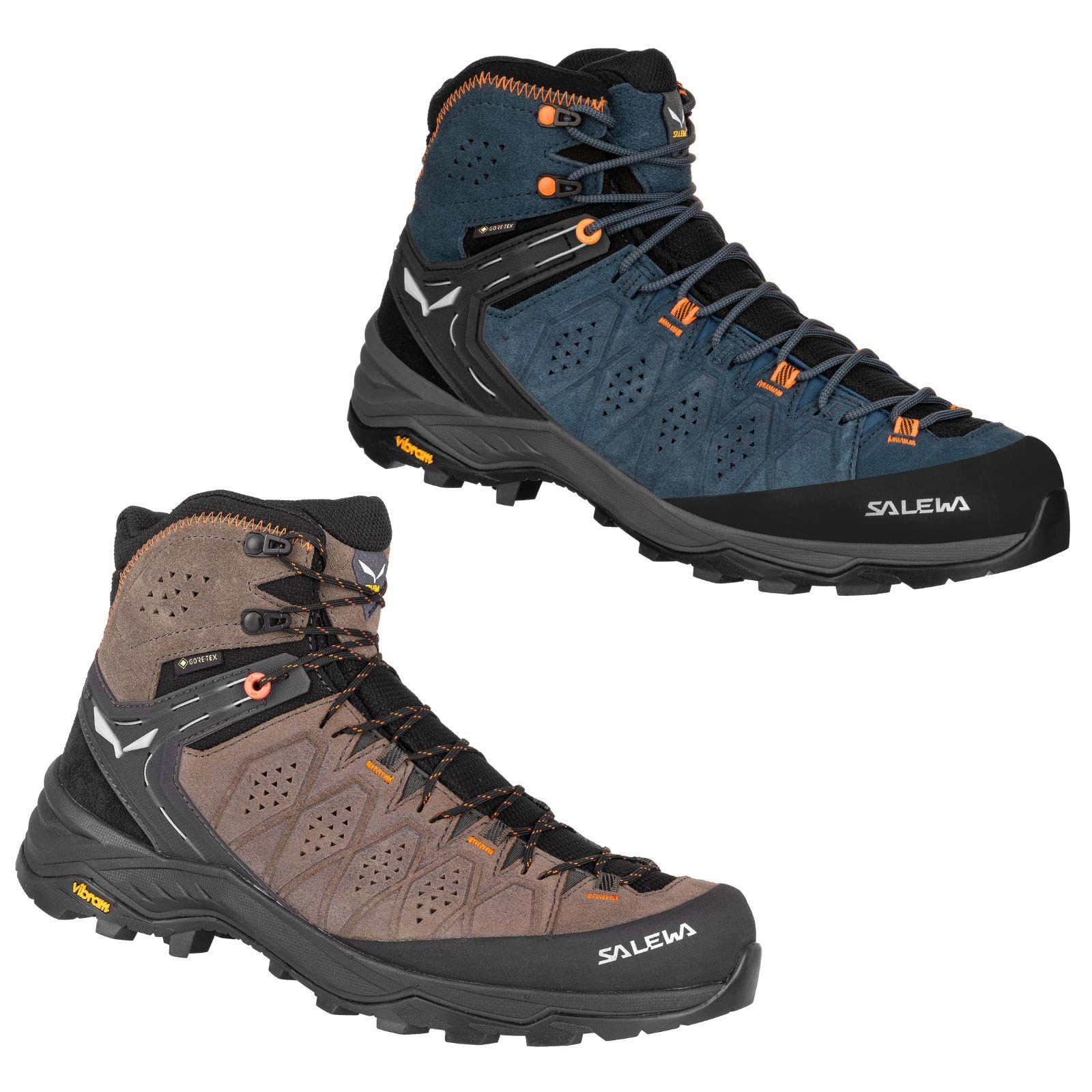 Salewa Hombres Entrenador Alpino 2 GORE-TEX Impermeable Corte Medio Caminar Senderismo Bota Zapato
