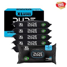 Flushable Wipes Unscented - 6 Pack 288 Count - Extra Large - Flushable - Vita...
