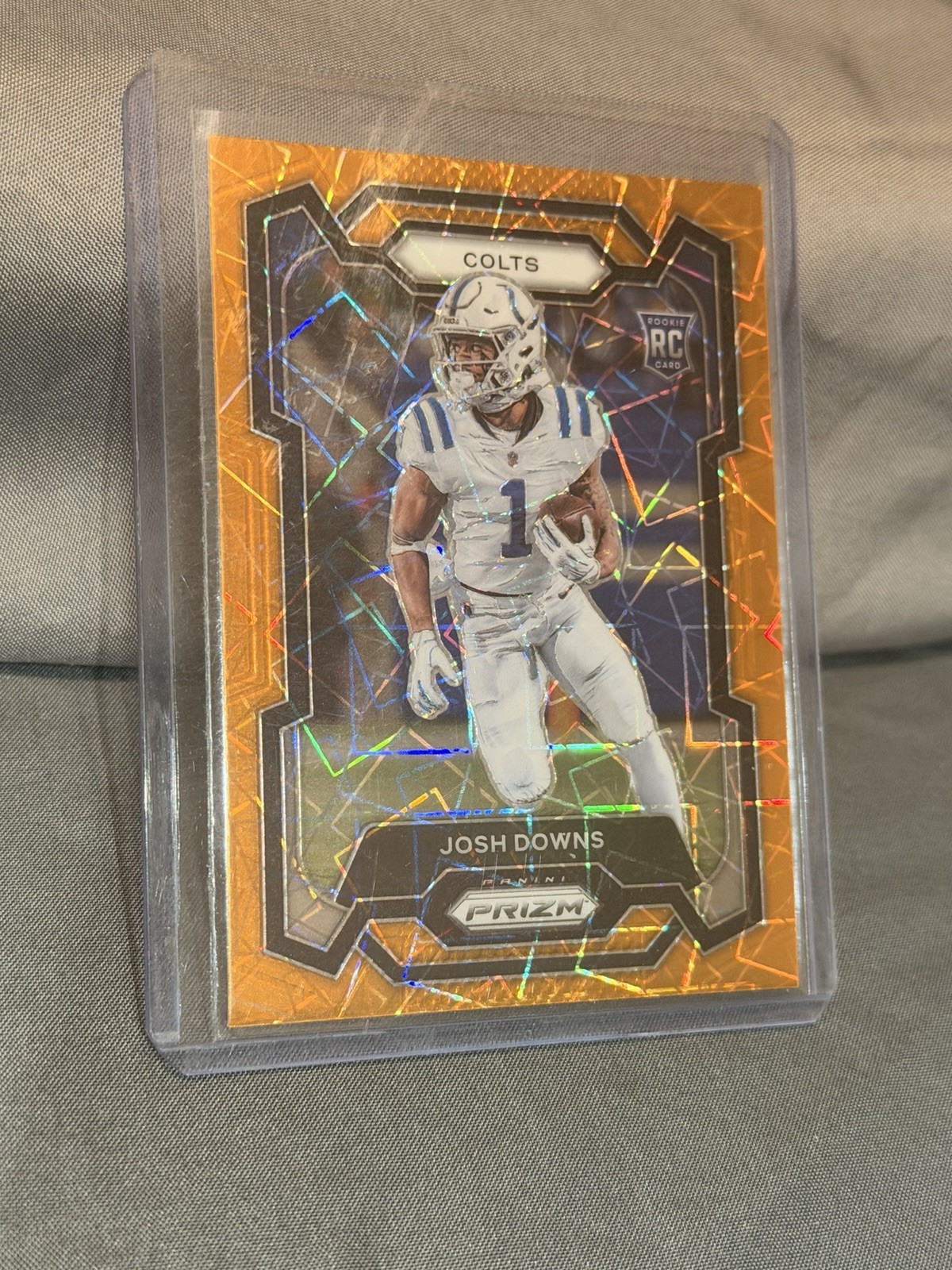 2023 Panini Prizm - Rookies Josh Downs #345 Lazer Prizm (RC)