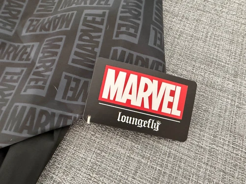 NEW - MARVEL 85th Anniversary Golden Logo Satin Bomber Jacket By Loungefly - XL image 10