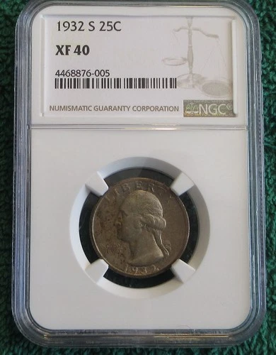 1932 S Washington Quarter - XF40 - NGC
