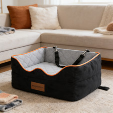 Universal Dog Car Seat Waterproof Non Slip Pet Booster Seat Up to 35 - Black