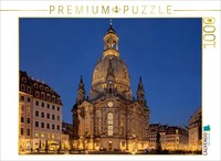 Calvendo Puzzle Frauenkirche | 1000 Pieces, Finished Size 25.2 × 18.9 In (64 × 4