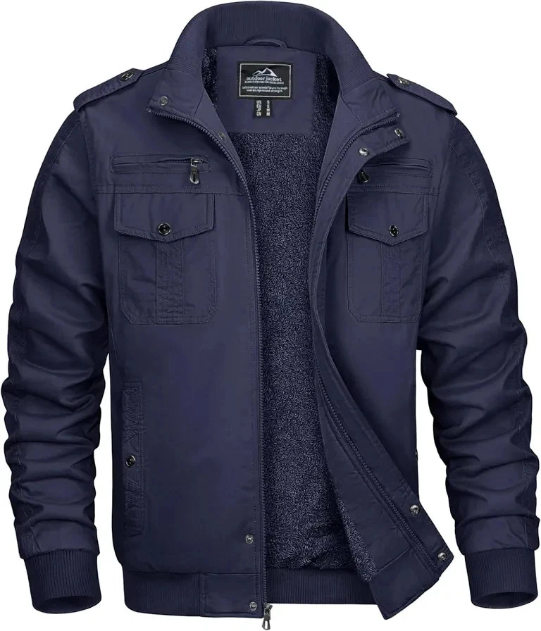 Magcomsen Military Trucker Cargo Jacket Fleece Lined Coat 2XL NWT