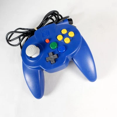 Manette Pad Controller Nintendo 64 N64 Hori Pad Mini Blue 1 - Photo 1/4