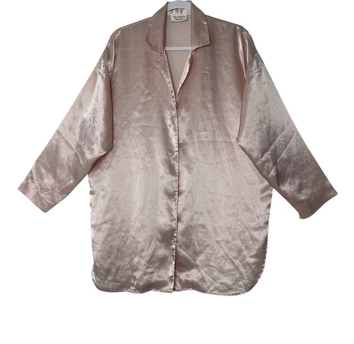 UNDERCOVER Pigiama donna vintage Victoria’s Secret etichetta oro camicia abito pigiama Y2K