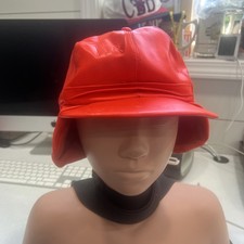 United Hatters Cap Millinery Workers Hat Hunting Orange LARGE L USA