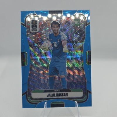 Panini Prizm 2026 FIFA World Cup Jalal Hassan #460 Blue Wave Prizm /225 Iraq