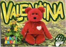 1999 Valentina the Bear 151 Series 3 2nd Edition TY Beanie Baby TCG 