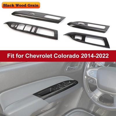 For Colorado/Canyon 14-22 Door Window switch Lift Control Panel Cover Black Wood