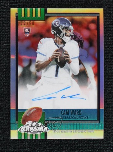 2025 Topps Chrome Cam Ward 1990 Topps Football Autographs (RAW)