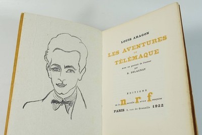 ARAGON ''Die Abenteuer von Telemaque'' EO. 1922. Portrait Delaunay. Nrf
