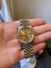 Rolex DateJust | REF. 16233 | Champagne Dial | Stainless Steel & 18k Yellow Gold