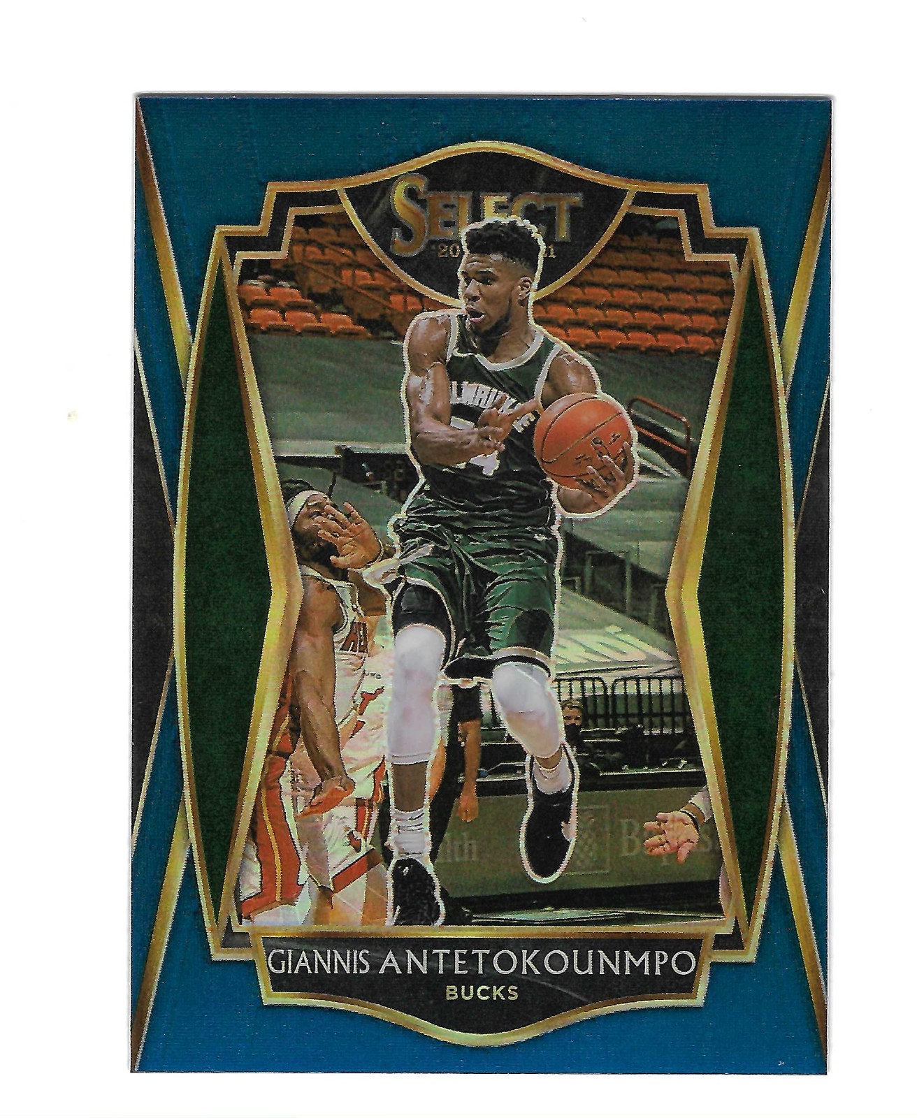 GIANNIS ANTETOKOUNMPO 2020-21 PANINI SELECT BLUE PRIZM #117 $25.00 BUCKS