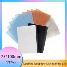 FV Poliersandpapier Schleifscheiben Set 75x100mm 17-teilig Grit 1000-2000