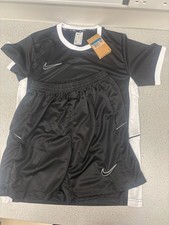 Nike Sports Training Set Black Shirt & Shorts Gym Running Fitness Medium New