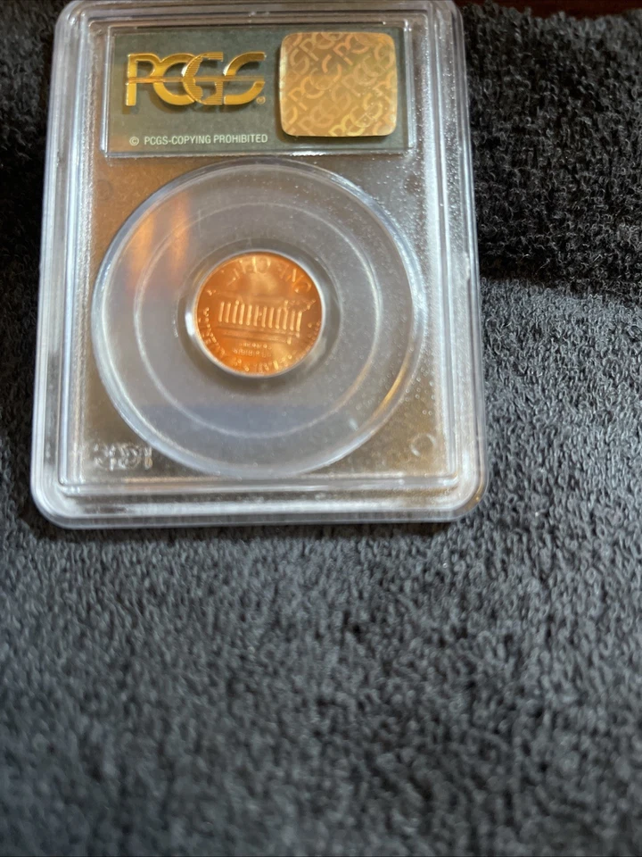 1995 Lincoln Memorial Cent PCGS MS67RD Double Die OGH Old Holder - Image 2 of 2