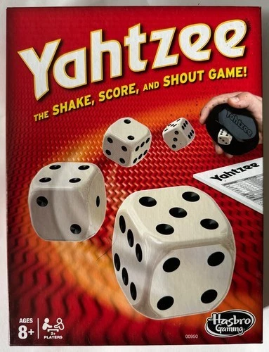 Brand New! Yahtzee Dice Game with Shaker Complete Hasbro Gaming Classic Game