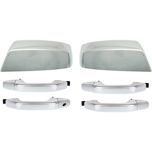 Exterior Door Handle Kit For 14-19 Chevy Silverado 1500 Sierra 1500 Mirror Cover