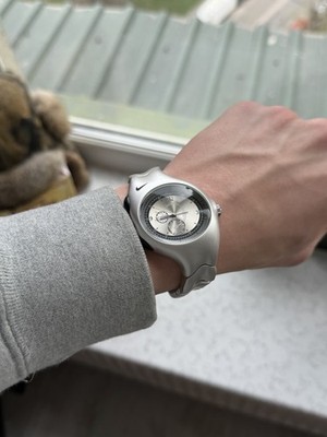Vintage Nike Triax 90s Metal Steel Watch Hype Y2K Avantgarde Retro