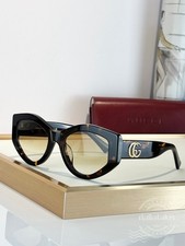 Gucci classic tortoiseshell frame cat-eye sunglasses GG1549S/54-20-145mm