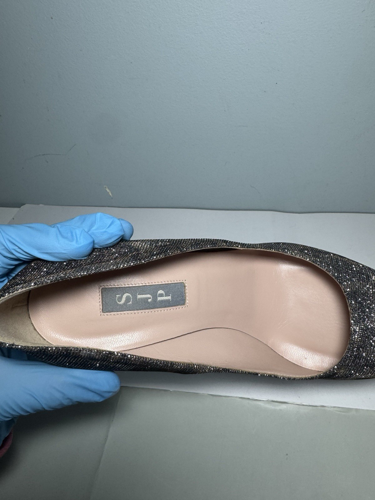 SJP Sarah Jessica Parker Fawn Brown Sparkling Animal Print Heels Size 39 | 8.5