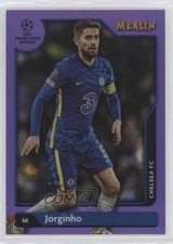 2021-22 Topps Merlin Collection Chrome UCL Purple Refractor /15 Jorginho #115