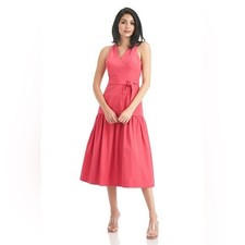 NEW, Kay Unger New York Paige Tea length dress in Pink Sz 8 #LD0174