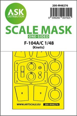 Art Scale 48276 1/48 Artscale F-104A/C One-sided Express Fit Mask for