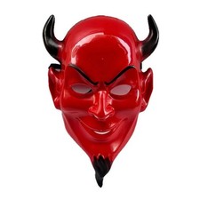 Men's Scream Queens Red Devil Mask, As Shown, One Size