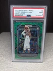 2023-2024 Prizm draft picks Victor Wembanyama rookie green choice /8 PSA 9