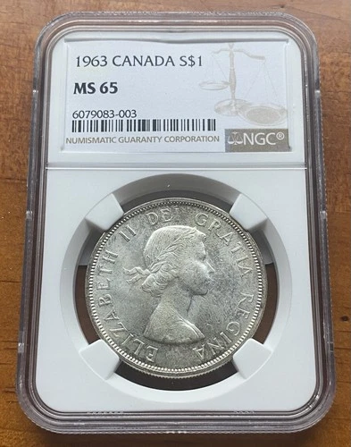 1963 CANADA S$1 MS 65
