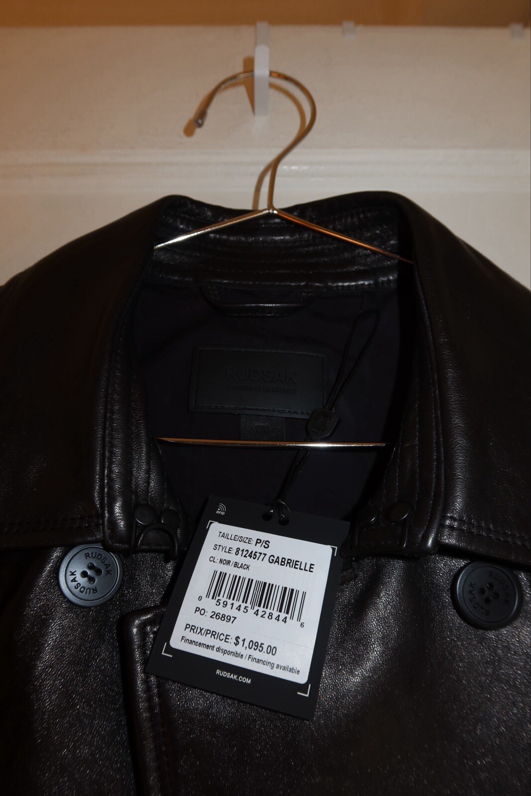 Rudsak Black Leather Gabrielle Peplum Jacket Sz S $1095 NEW image 7