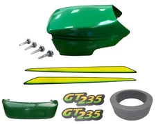 New Upper & Lower Hood/Bumper/LH&RH Stickers Fits John Deere GT235E LOW S/N