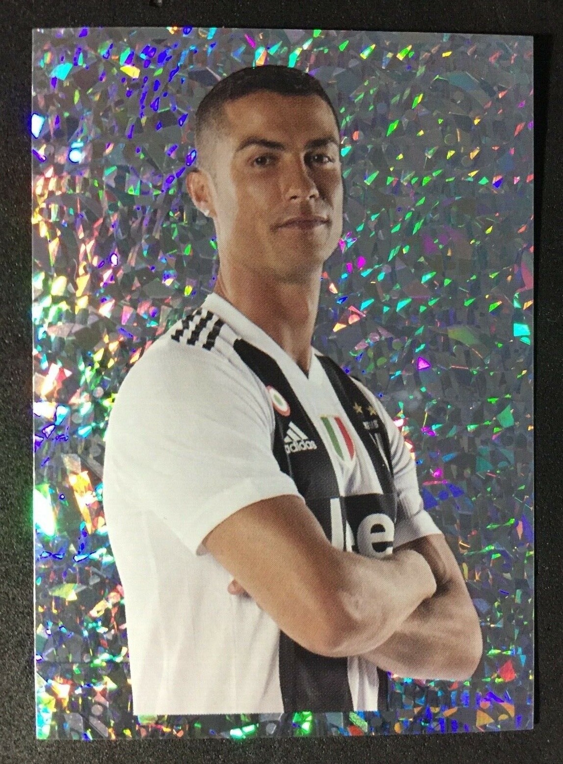 2018-19 Euro Publishing # 44 Cristiano Ronaldo Juventus foil shiny sticker prizm