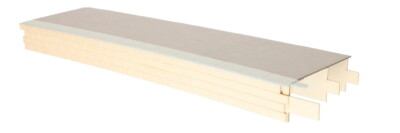 Dapol 7B-000-004 Spur O Bahnsteig konkave Kurve Steinverkleidung Asphalt Top Kit