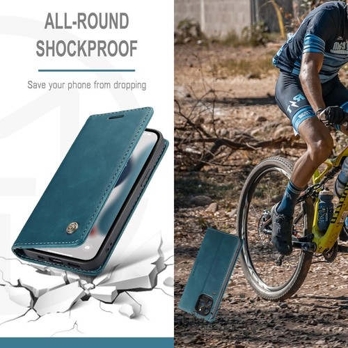 Etui Komórka Ochrona do Apple iPhone 13 Pro Max Case Flip Cover Pokrowiec Etui Niebieskie - Zdjęcie 7 z 8